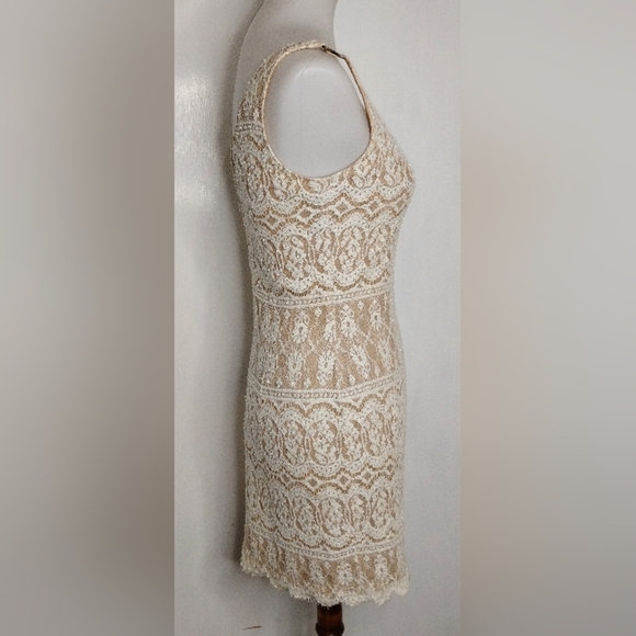 VINTAGE CACHE BEADED LACE DRESS - Picture 5 of 10